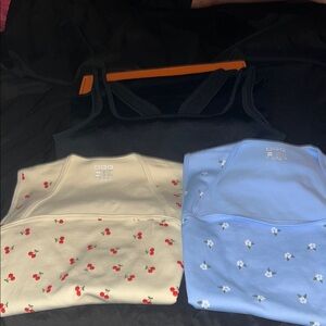 Viral TikTok bodysuits OQQ brand Cherry and Floral Print and black